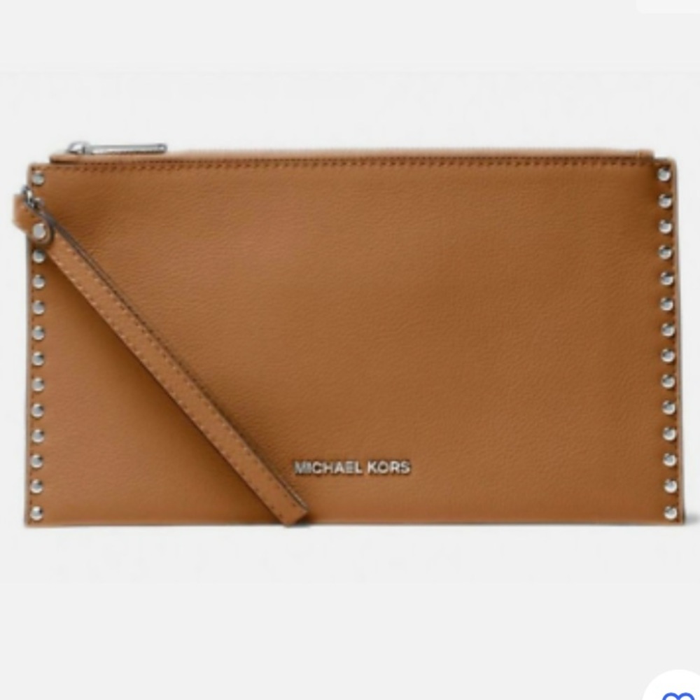 Michael by Michael Kors Zip Leather Clutch Wallet